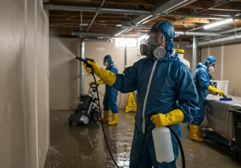 Basement Sanitization and Antimicrobial Treatment process in Tobaccoville, NC